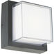 Geo LED 6.3 inch Matte Black ADA Wall Sconce Wall Light