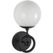 Alora Mood Fiore 1 Light 6 inch Matte Black Bath Vanity Light Wall Light