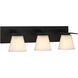 Wren 3 Light 24 inch Black Sconce Wall Light