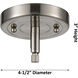 Nouveau 2 Small Cone LED 6.25 inch Matte Black Mini Pendant Ceiling Light in Plated Smoke Glass