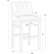 Halden 40.5 inch Vintage Black Barstool