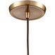 Chambersburg 1 Light 7 inch Satin Brass Mini Pendant Ceiling Light