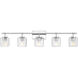 Landon 5 Light 42 inch Chrome Vanity Wall Light