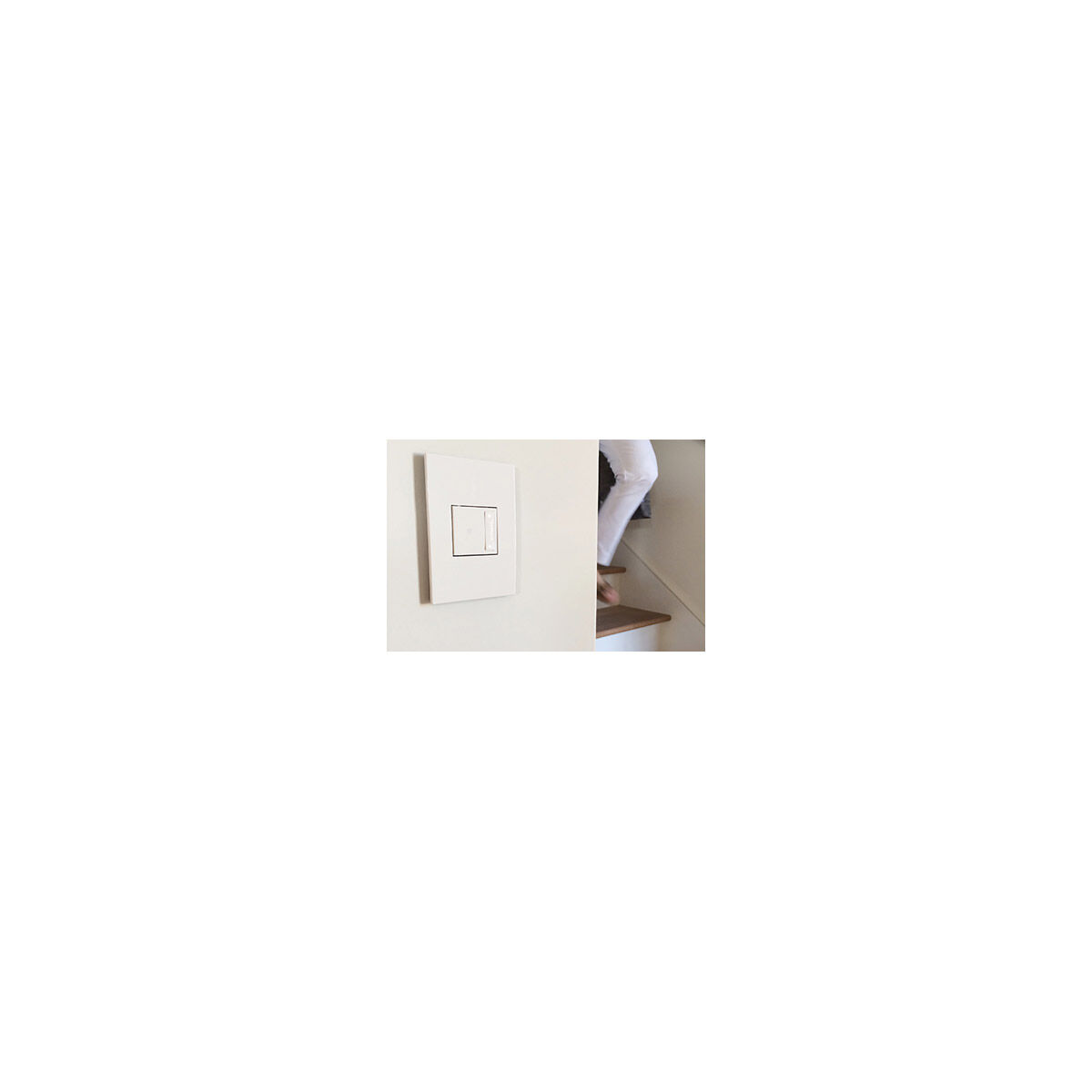 Adorne Gloss White Wall Plate, 1-Gang 