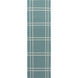 Sheffield Market 96 X 30 inch Emerald, Ice Blue Rug