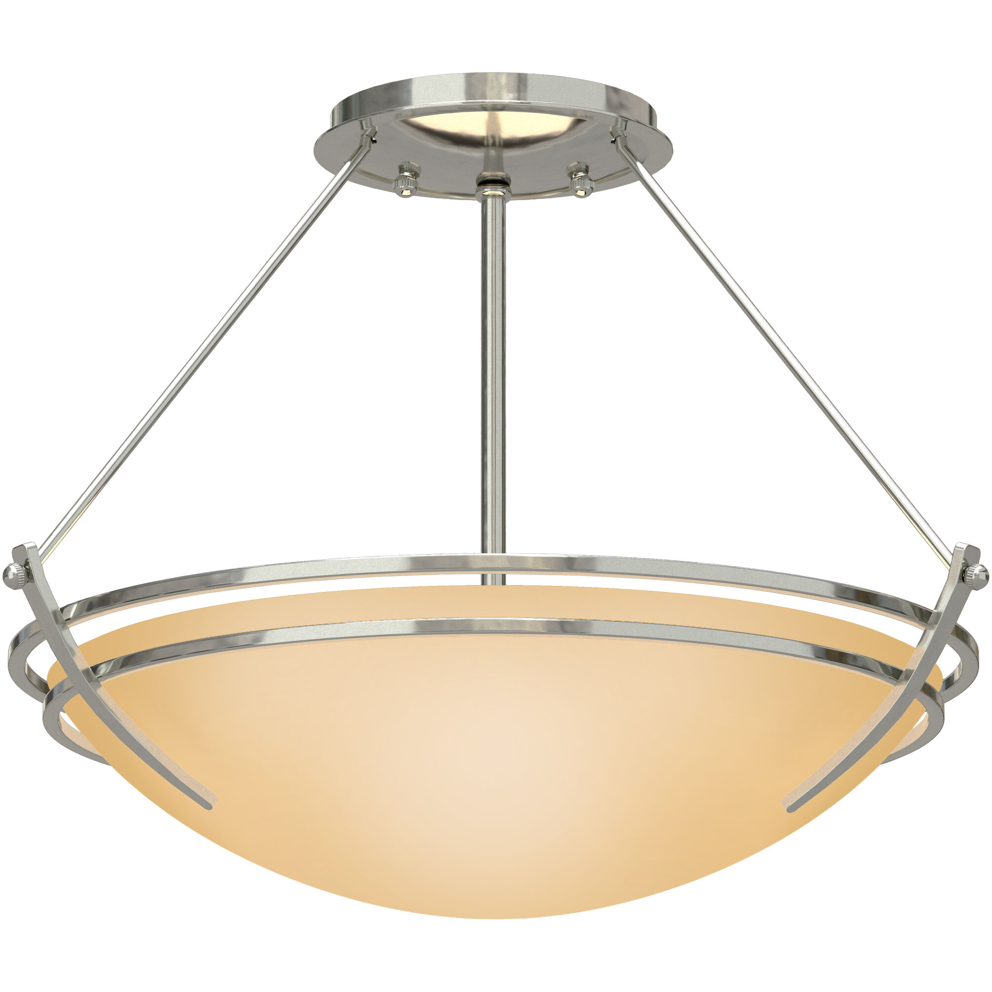 Presidio Tryne 2 Light 16.4 inch Sterling Semi-Flush Ceiling Light in Sand
