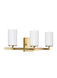 Alturas 3 Light 22 inch Satin Brass Bath Vanity Wall Sconce Wall Light