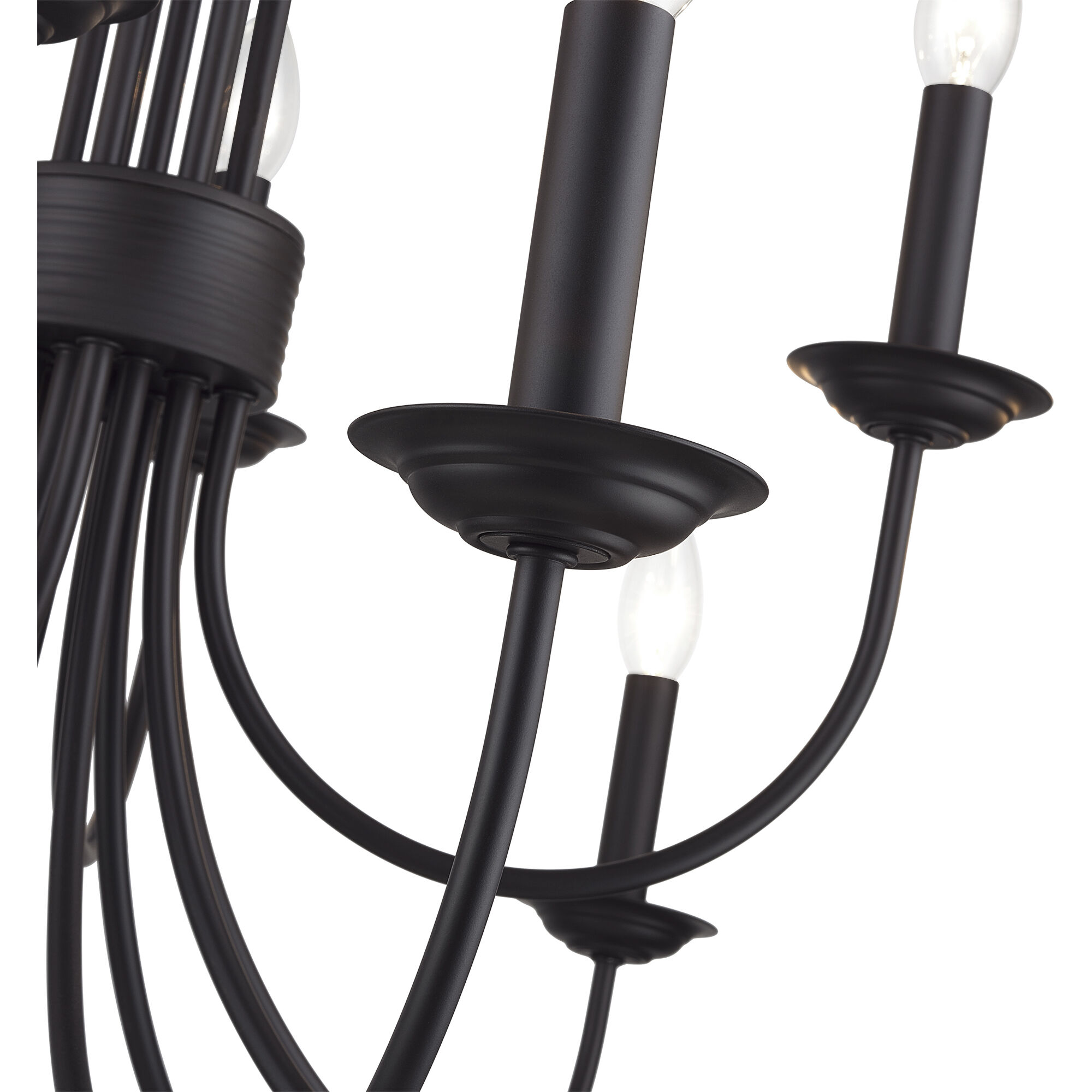 Estate 12 Light 36 inch Bronze 2-Tier Chandelier Ceiling Light