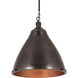 Katelyn 1 Light 15 inch Dark Bronze Pendant Ceiling Light