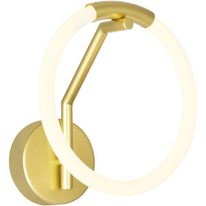 Hoops LED 7 inch Satin Gold Wall Sconce Wall Light