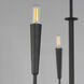 Vela 5 Light 24 inch Black Single-Tier Chandelier Ceiling Light