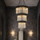 Matrix 18 Light 30 inch Matte Black and French Gold Chandelier Ceiling Light in Matte Black/French Gold