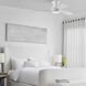 Ikon 52 inch Matte White Ceiling Fan