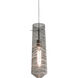 Montauk 1 Light 5 inch Satin Nickel Pendant Ceiling Light in Smoke