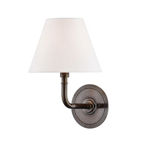 Signature No.1 1 Light 8 inch Distressed Bronze Wall Sconce Wall Light