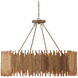 Teahouse 8 Light 32.25 inch Khaki Chandelier Ceiling Light