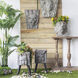Crown Lion Gray Outdoor Planter