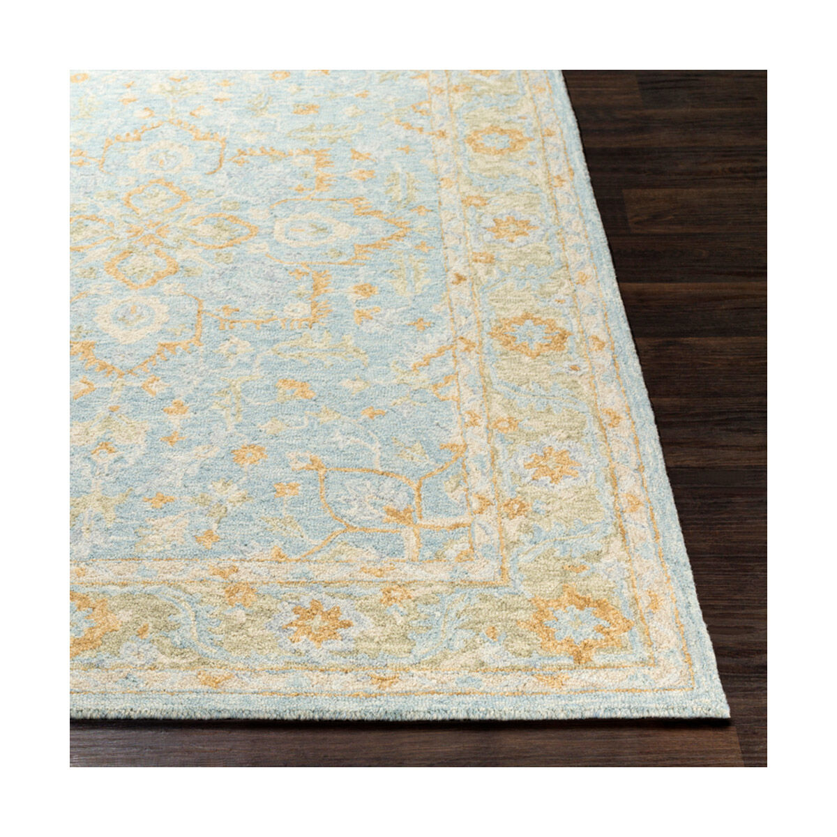 Panipat 144 X 108 inch Aqua/Khaki/Wheat/Mustard/Tan Rugs, Rectangle