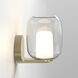 Aquina 1 Light 5.59 inch Matte Brushed Brass Interior Wall Light