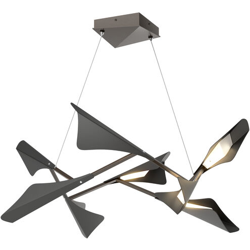 Plume LED 37.6 inch Oil Rubbed Bronze and Black Pendant Ceiling Light in Oil Rubbed Bronze/Black