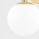 Stella 1 Light 7 inch Aged Brass Wall Sconce Wall Light