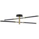 Fianco 4 Light 36 inch Matte Black Chandelier Ceiling Light