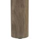 Escape Weathered Teak and Pebble Outdoor Bench