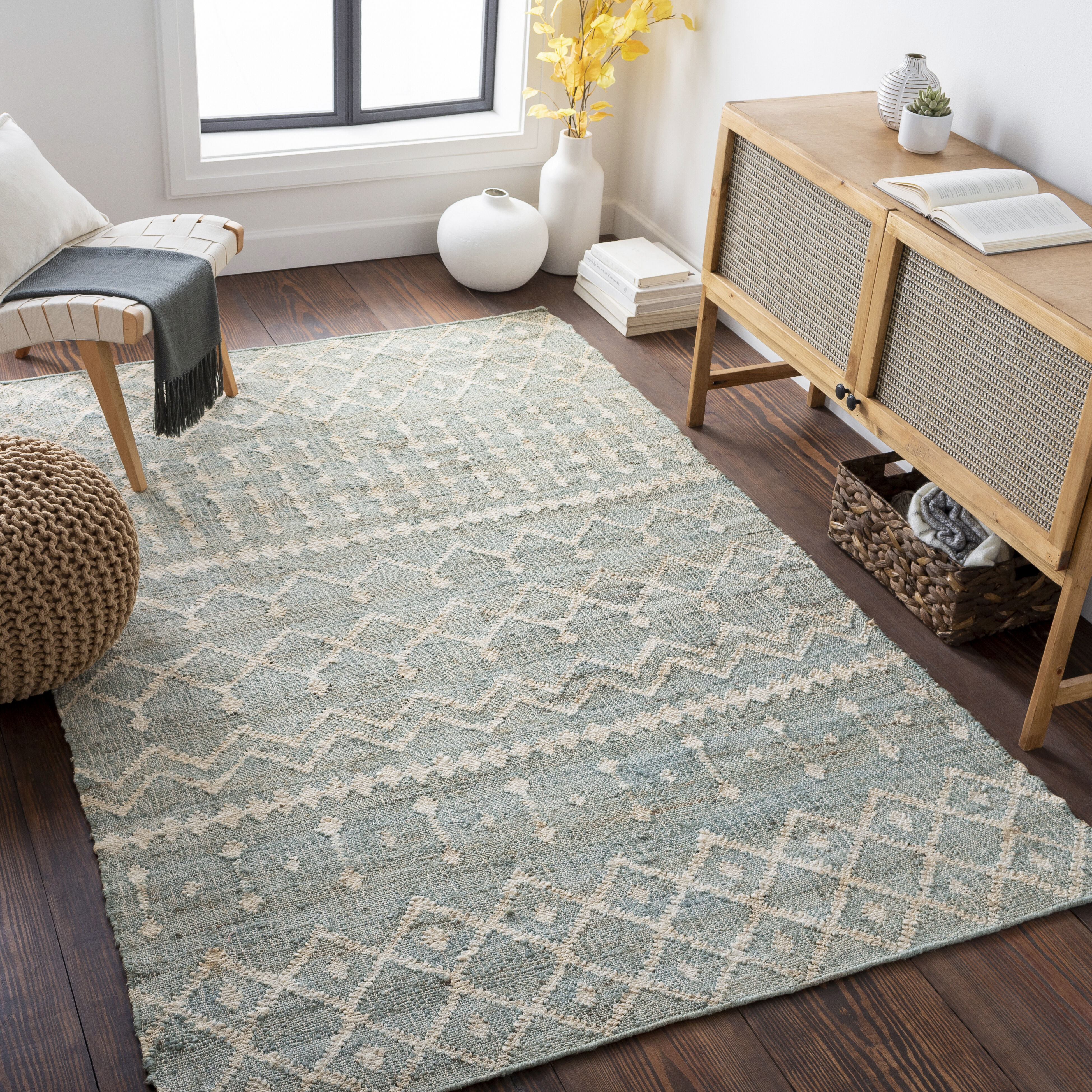 Cadence 120 X 96 inch Dusty Sage Rug in 8 x 10, Rectangle