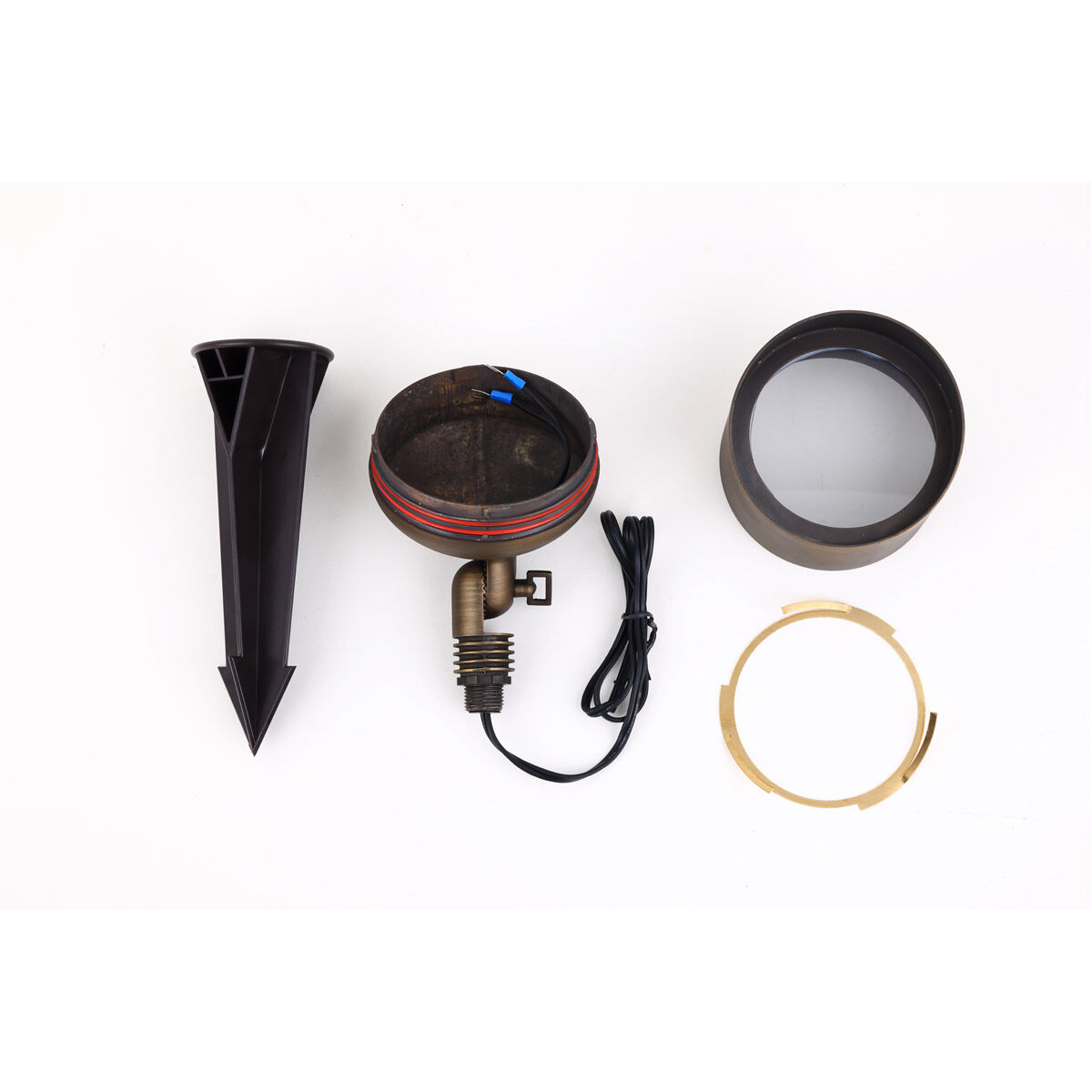 Aera 50.00 watt Antique Brass Landscape Spot Light