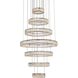 Monroe 7 Light 34 inch Black Chandelier Ceiling Light