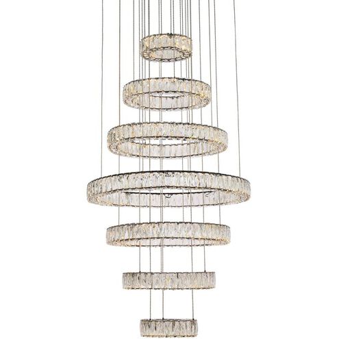 Monroe 7 Light 34 inch Black Chandelier Ceiling Light