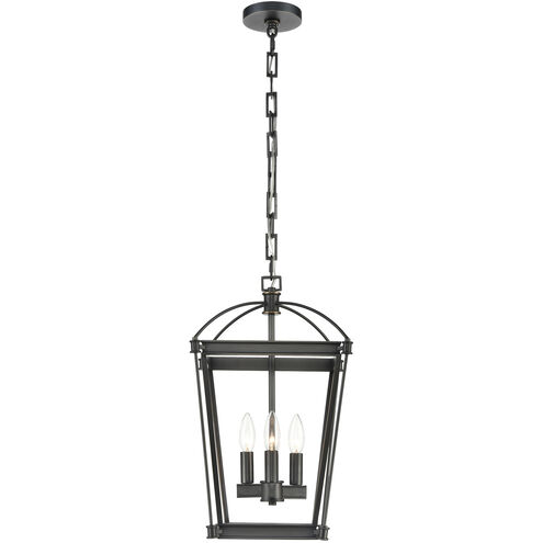 Manor 4 Light 12 inch Urban Bronze Pendant Ceiling Light