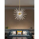 Utopia 8 Light 34 inch Satin Brass Pendant Chandelier Ceiling Light