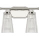 Chantilly 2 Light 14 inch Polished Nickel Bathroom Vanity Light Wall Light, Essentials