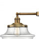 Franklin Restoration Large Oxford 2 Light 25 inch Brushed Brass Island Light Ceiling Light in Seedy Glass, Franklin Restoration