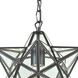 Star 1 Light 9 inch Oil Rubbed Bronze with Clear Mini Pendant Ceiling Light
