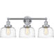 Bell 3 Light 24.5 inch Polished Chrome Bath Vanity Light Wall Light