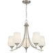 Octave 5 Light Satin Nickel Chandelier Ceiling Light, Essentials