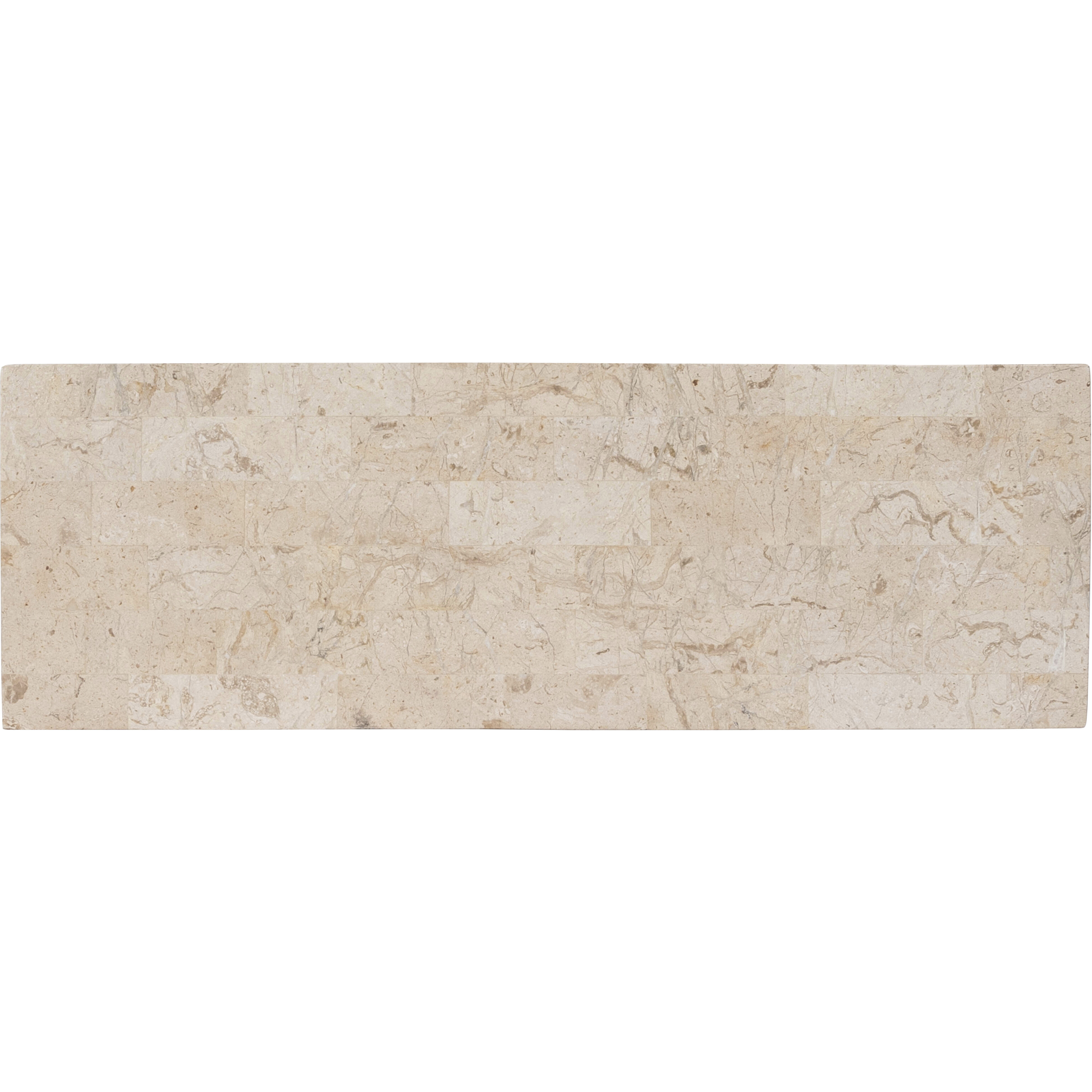 Cosmo Fossil Stone & Metal Console Table