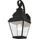 Exeter 1 Light 16 inch Black Outdoor Wall Lantern