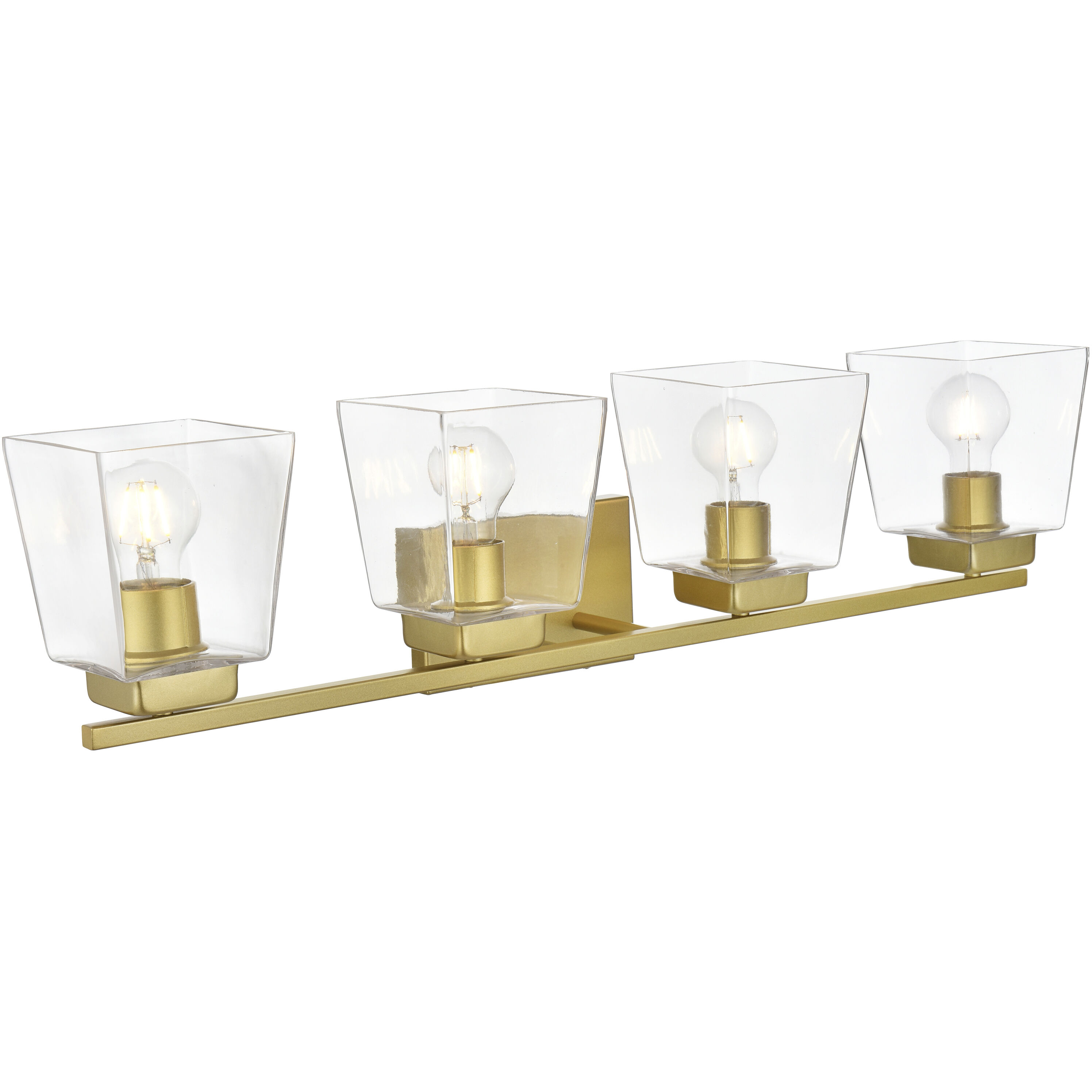 Merrick 4 Light 32 inch Brass Bath Sconce Wall Light