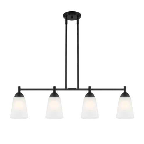 Malone 4 Light 34 inch Matte Black Island Light Ceiling Light