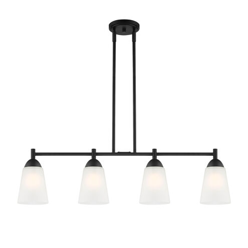 Malone 4 Light 34 inch Matte Black Island Light Ceiling Light