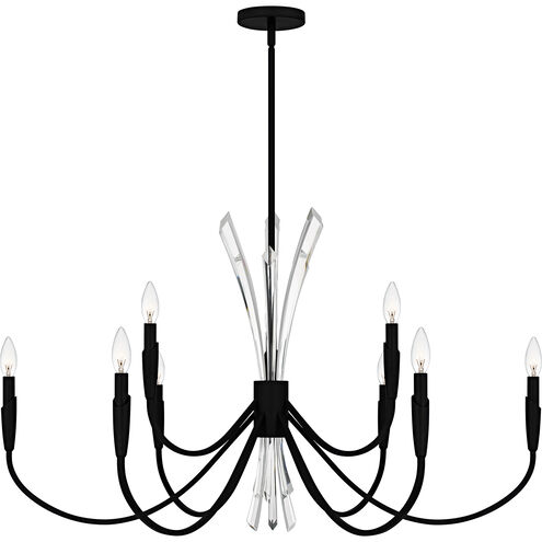 Cecily 9 Light 40 inch Matte Black Chandelier Ceiling Light