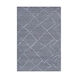 Landscape 36 X 24 inch Blue and Neutral Area Rug, Wool and Viscose