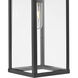 Estate Series Porter LED 22 inch Black with Burnished Bronze Outdoor Wall Mount Lantern