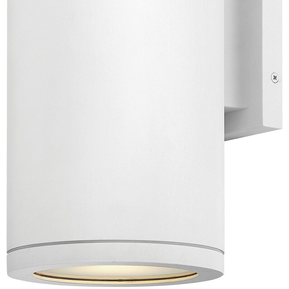 Silo 2 Light 16 inch Textured White Outdoor Wall Mount