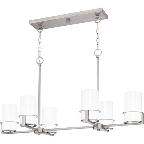 Seymour 6 Light 36 inch Brushed Nickel Island Light Ceiling Light, Medium