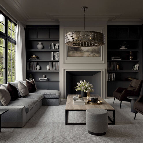 Eliana 4 Light 30.5 inch Dark Brass Chandelier Ceiling Light