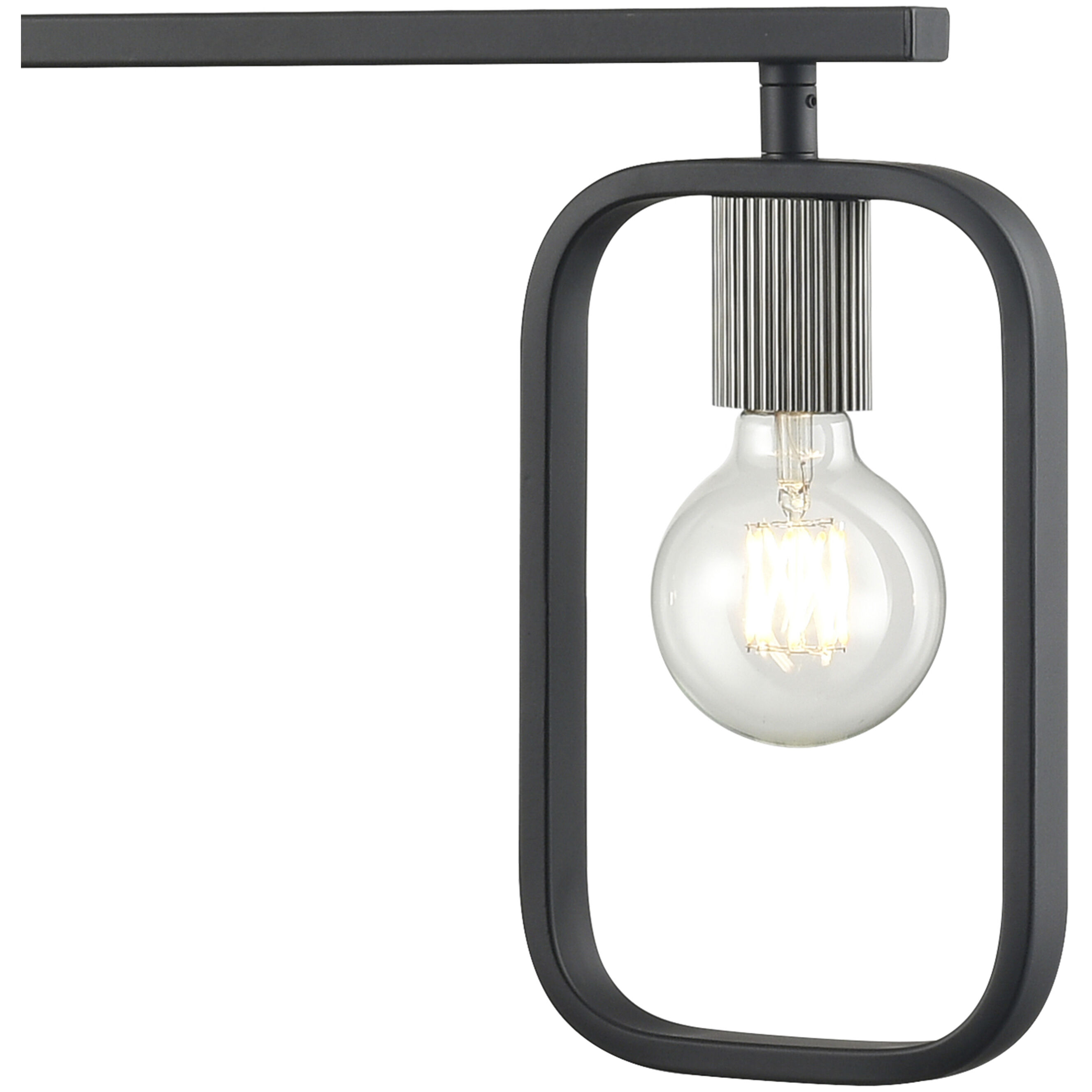 Dylan 4 Light 39 inch Black Linear Chandelier Ceiling Light